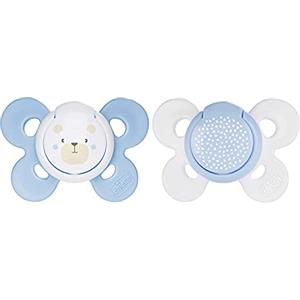 Chicco PhysioForma Succhietto Comfort 0-6 Mesi, Ciuccio Bimbo con Tettarella in Silicone, Supporta la Respirazione Fisiologica e il Corretto Sviluppo della Bocca, Azzurro in Colori Assortiti