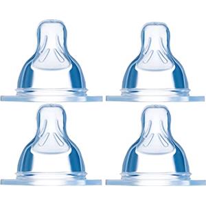 MAM - Tettarelle in silicone, flusso neonato, set di 4 pezzi per biberon anticoliche e Hold Me