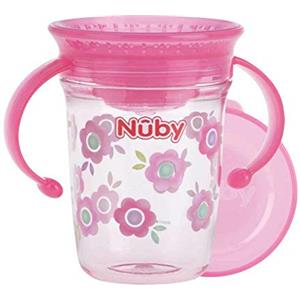 Nuby - tazza 360 gr 6m mano rosa - 1 Pezzo