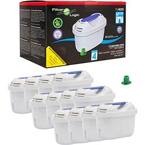 Filterlogic FL402H | Pacco da 12 Cartuccia filtrante compatibile con Brita Maxtra+ Filtro Acqua per Caraffa Fill&Enjoy Marella XL Style Flow Elemaris