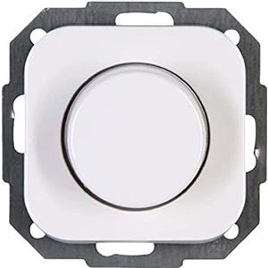Kopp Donau Dimmer a pressione variabile LED, lampadine a incandescenza e alogene, taglio di fase, bianco artico