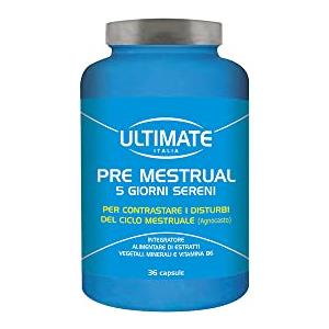 Ultimate Italia Pre Mestrual Integratore di Estratti Vegetali, Neutro, 36 Capsule,