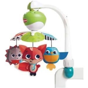 Tiny Love Take A Long Mobile, 3 in 1 Giostrina Culla Neonato Musicale Portatile, 0+ Mesi, Gioco Passeggino Neonato, 3 Attacchi Universali, 30 Minuti Musica, Collezione Meadow Days