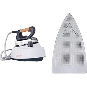 Polti 505 Vaporella Pro Ferro da Stiro a Vapore con Caldaia, Tappo di Sicurezza, 1750 W, 3.5 Bar, senza Regolazione Vapore & PAEU0200 Soletta Anti Lucido Vaporella per Piastra Professionale