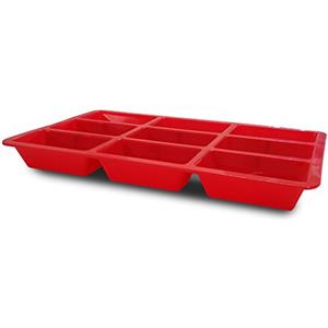 Guardini, Stampo 9 miniplumcake 17x29,5 cm, Silicone alimentare, Rosso, Made in Italy, Linea Juliette