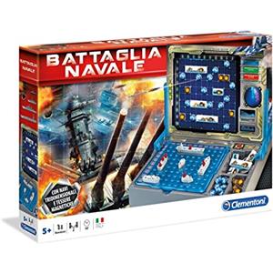 Clementoni - Battaglia Navale, Gioco da Tavolo di Strategia e Logica, per Bambini 6+ Anni e Adulti, con Tabellone e Navi Magnetiche, Idea Regalo Made in Italy, Lingua Italiana, 11133