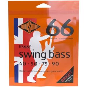 Rotosound Corde per basso elettrico SWING 66 STAINLESS SETS 4 corde RS66S SHORT SCALE Stainless SHORT SCALE 40-90