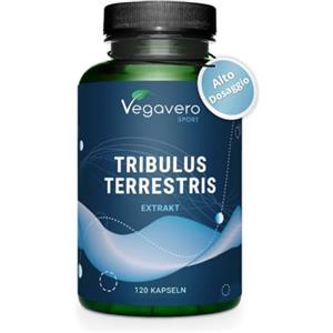 Vegavero Tribulus Terrestris Vegavero | 90% di Saponine | 100% Naturale e Senza Additivi | No OGM e Testato in Laboratorio | 120 capsule | Vegan