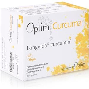 Optim Curcuma Longvida Curcumina 90 Capsule Vegane ad Alto Dosaggio