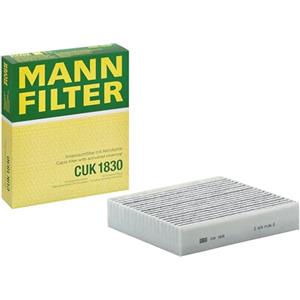 MANN-FILTER CUK 1830 - Filtro abitacolo a carboni attivi, dimensioni 40x178x203 mm, alta qualità