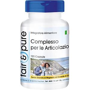 Fair & Pure® - Glucosamina Complex - Glucosamina e condroitina + MSM e Astaxantina - Complesso articolare - 120 Capsule