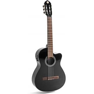 Juan Miguel Navarrez NAVARREZ elektro special dark moon NV162, chitarra elettroacustica 4/4, nero