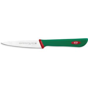 Sanelli Coltello Spelucchino Professionale 10 cm in Acciaio Inossidabile con Manico Ergonomico Verde/Rosso