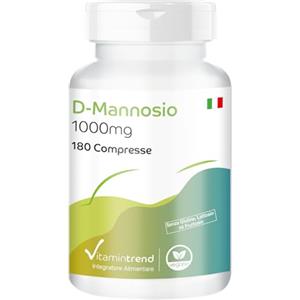 Vitamintrend D-Mannosio 1000mg - Vegan - 180 Compresse - Altamente dosato - Made in Germany | Vitamintrend®