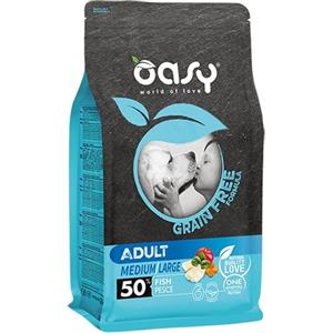 Oasy Dog Grain Free Adult Medium Large Pesce 12 kg
