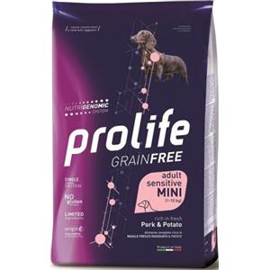 Prolife Grain Free Adult Sensitive Mini 1-10 kg con Maiale e Patata per Cani da 2 kg