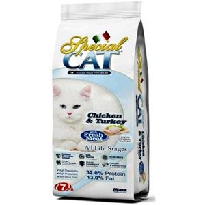 Monge Special Cat Pollo e Tacchino - Alimento Completo per Gatti Adulti, Sacco da 7 kg