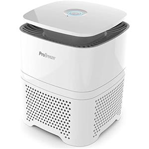 Pro Breeze Purificatore D'Aria 4 in 1 con Pre Filtro, Filtro True HEPA, purificatore aria Carboni Attivi e ionizzatore. Per Casa e Ufficio, Per Allergie e Polvere. Aree medio-piccole(CADR 42m³/h)
