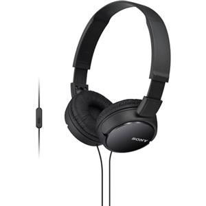 Sony MDR-ZX110AP - Cuffie on-ear con microfono, Nero