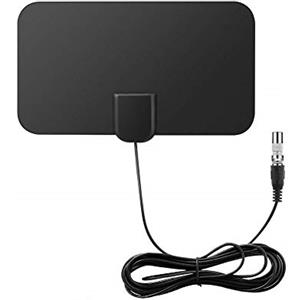 DollaTek Antenna TV digitale per interni Mini 50 Mile Range Amplificatore di segnale F-TV HDTV compatibile 4K