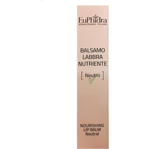EuPhidra Balsamo Labbra Nutriente - Finish Neutro, con Burro di Karité e Oli Naturali per Labbra Elastiche