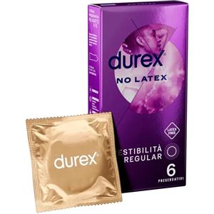 RECKITT BENCKISER H.(IT.) SpA Durex No Latex Profilattici Anallergici Easy-on 56mm Lubrificati - 6 Pezzi