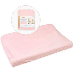 Ti TIN Copri Fasciatoio con Tessuto Elastico Adattabile | Coprifasciatoio 100% Microfibra Morbida e Assorbente, 80x50 cm, Colore Rosa