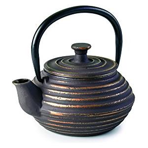 IBILI Teiera in ghisa Kuta, 0,3 litri, interno smaltato, adatta per l'induzione