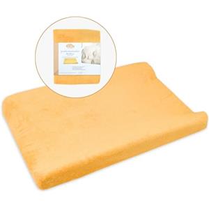 Ti TIN Copri Fasciatoio Universale con Tessuto Elastico Adattabile | Coprifasciatoio 100% Microfibra Morbida e Assorbente, 80x50 cm, Colore Arancione