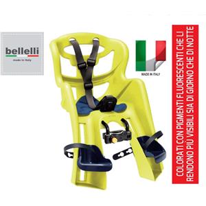 FRECCIA SEGGIOLINO ANTERIOR BICICLETTA max15KG ALTA VISIBILITA Bellelli SPORTONE