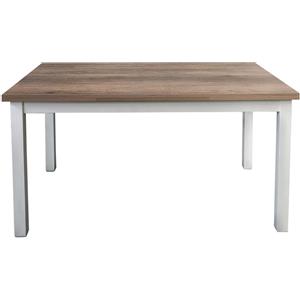 MIlani Home BLAKE - tavolo da pranzo moderno allungabile in acciaio e legno da 110 x70