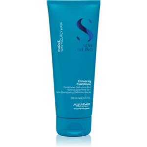 Alfaparf Milano Semi Di Lino Curls Enhancing Conditioner 200 ml - Balsamo Idratante per Capelli Ricci e Mossi