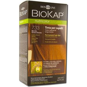 Biokap Nutricolor Delicato 7.33 Biondo Grano Dorato - Tinta per Capelli Naturale e Nutriente