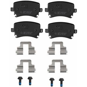 TRW GDB1622 Set di Pastiglie Freno Posteriori per Audi A3 (2003-2013) - Altezza 56mm, Larghezza 105.5mm, Spessore 17mm