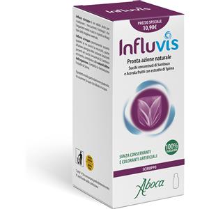 Aboca Influvis Sciroppo 100 ml - Coadiuvante Naturale con Sambuco, Acerola ed Estratto di Spirea per Difese Immunitarie
