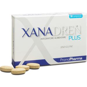 PromoPharma Xanadren Plus - Integratore Alimentare Drenante con Pilosella e Betulla - 30 Compresse
