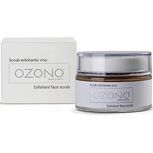 OZONO HEALTH & BEAUTY OZONO H&B Scrub Viso Professionale - Olio Ozonizzato, Granuli di Mandorlo - Estratti Naturali - Antibatterico - Azione Esfoliante Nutriente - MADE IN ITALY (50 ML)