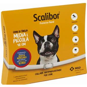 Scalibor Collare Antiparassitario 48 cm per Cani di Taglia Media e Piccola - Protezione 12 Mesi da Pulci, Zecche e Pappataci