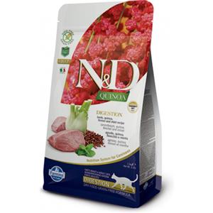 Farmina N&D Quinoa Grain Free Farmina N&D Grain Free Quinoa Gatto Digestion Agnello 300 gr - Croccantini per gatti - 1° ORDINE? fino al 20% di sconto