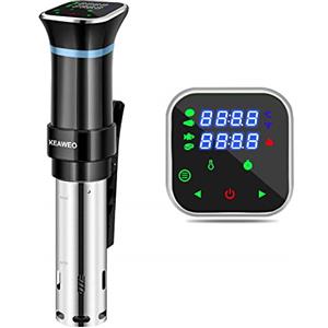 KEAWEO Sous Vide 1100W Slow Cooker Circolatore Termico, roner cucina professionaleTermocircolatore a Immersione per Cottura a Bassa Temperatura Sottovuot Display Touch LCD