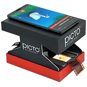 PictoScanner - Scannerizza e archivia i tuoi negativi 24x36 mm e le tue diapositive con la fotocamera del tuo smartphone - Scanner portatile, pieghevole, realizzato in resistente cartone