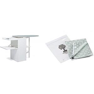 Foppapedretti Lo Stiro Mobile con ASSE da Stiro a Scomparsa, Bianco & LaCopertina Copertina Ricambio per ASSE da Stiro