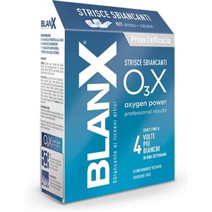 COSWELL BLANX O3X Strisce Sbiancanti 14 Pezzi - Rimuove Macchie e Dona un Bianco Intenso