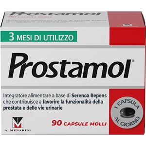 A.MENARINI IND.FARM.RIUN.Srl Prostamol - Integratore alimentare per la prostata e le vie urinarie - 90 Capsule