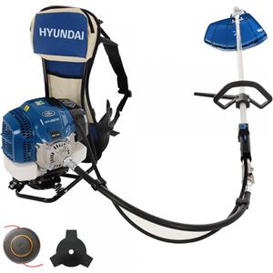 Hyundai TT-BG520-2 - Decespugliatore a zaino - 52 cc - a spalla, impugnatura singola, doppio filo