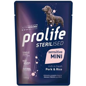 Prolife dog sterilised sensitive maiale e riso 100 g