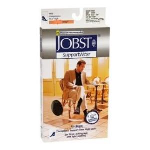 Jobst For Men Gambaletto Compressivo 15-20 mmHg Grigio Taglia 5 - Calza Preventiva per il Benessere delle Gambe