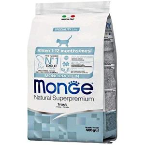 MONGE GATTO CROCCHETTA KITTEN MONOPROTEICO TROTA 400 G