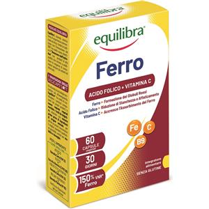 EQUILIBRA Srl Ferro Con Vitamina C + Acido Folico Equilibra 60 Perle