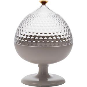 Kartell Pumo - Contenitore/Centrotavola in Tecnopolimero Trasparente e Bianco, Design Fabio Novembre, 29 cm